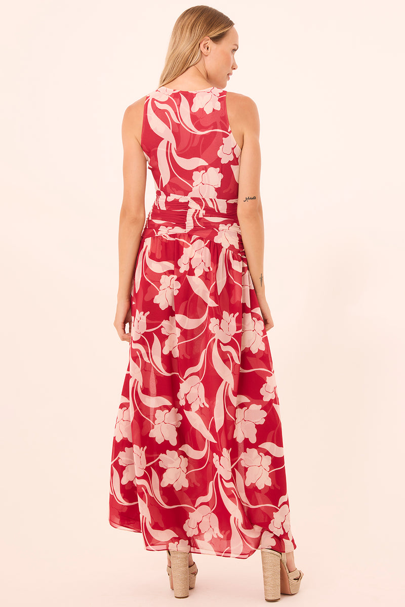 Misa Imogen Dress in Cherry Flora