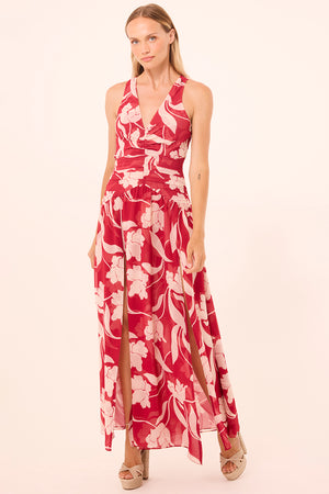 Misa Imogen Dress in Cherry Flora