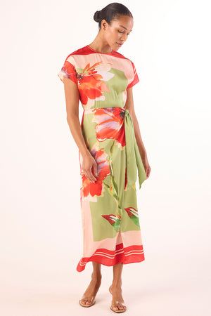 Misa Devorah Dress in Scarf Flora