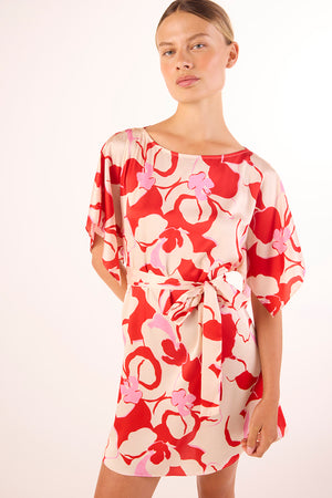 Misa Aleka Dress in Orchid Abstract