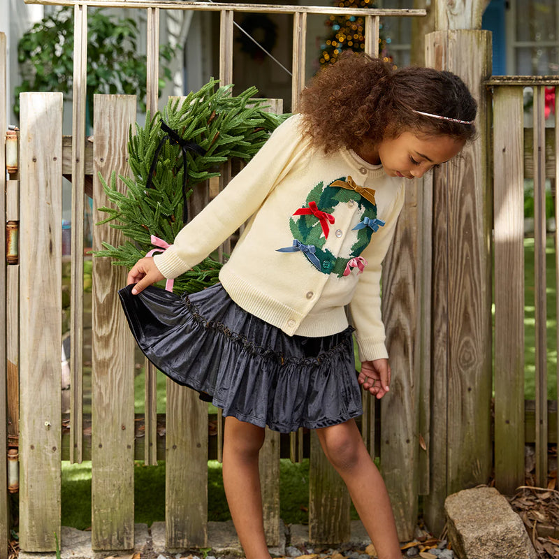 Pink Chicken Constance Sweater in Holiday Wreath