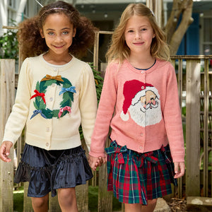 Pink Chicken Constance Sweater in Holiday Wreath
