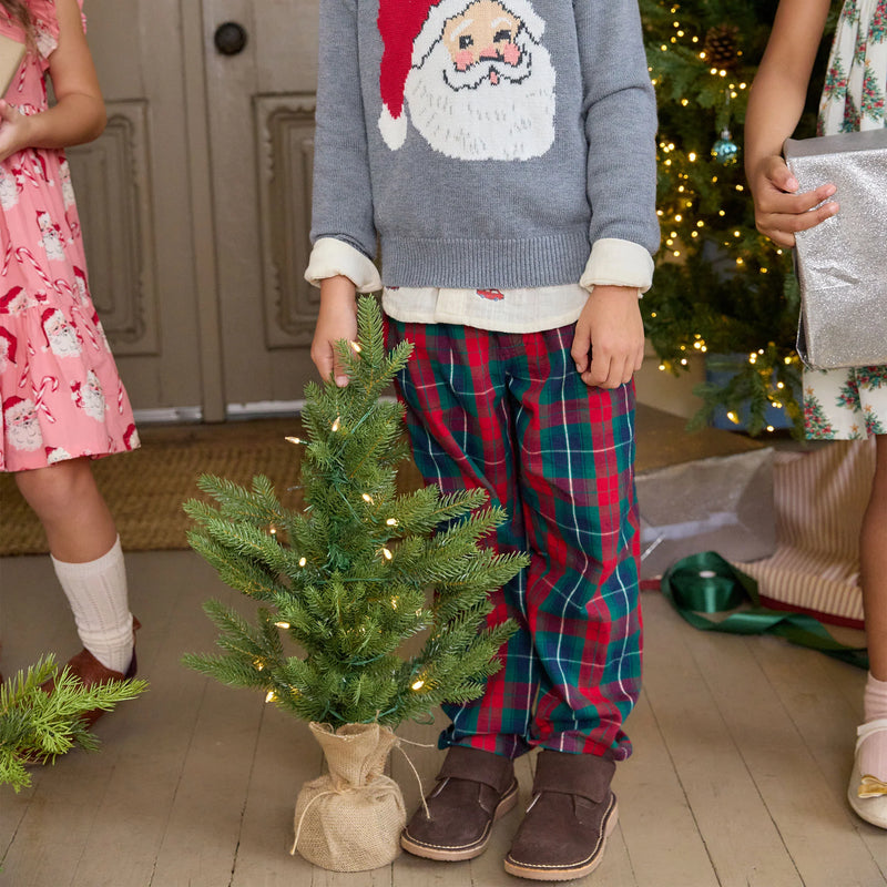Pink Chicken Boys Jackson Pant in Red Tartan
