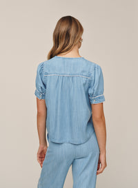 B20166-549-601 - SHORT SLEEVE PULLOVER WITH TRIM