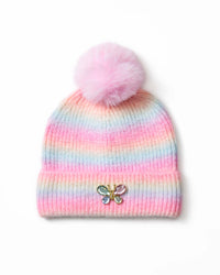 Super Smalls Jeweled Beanie in Pastel Rainbow