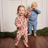Coop Kids by Pink Chicken Baby Jax Jogger Set in Holiday Labs