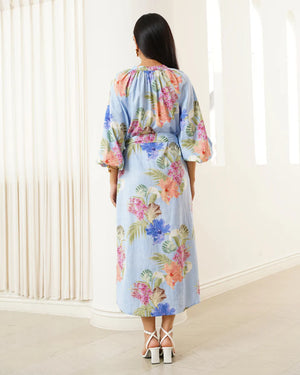 Yumi Kim Nalani Caftan Dress in Seashore Blue