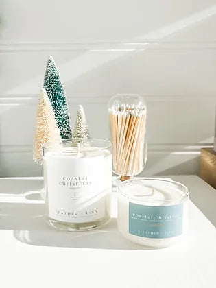 Feather + Finn 10oz Coastal Christmas Tumbler Candle