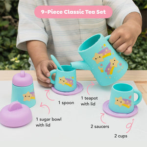 Tiger Tribe Starlight Party Silicone Tea Set