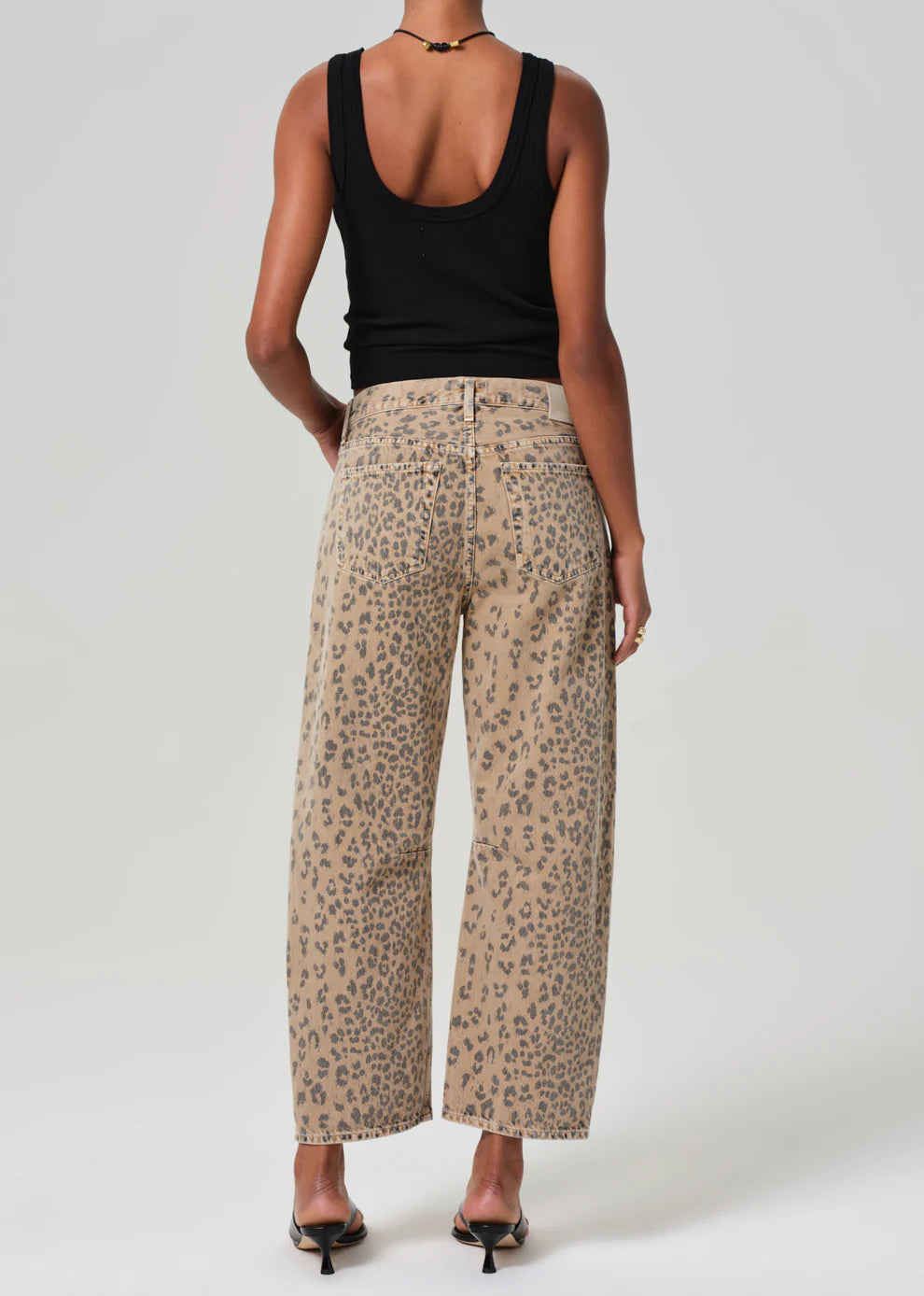 Citizens of Humanity Miro Relaxed Jean in Natural Cheetah