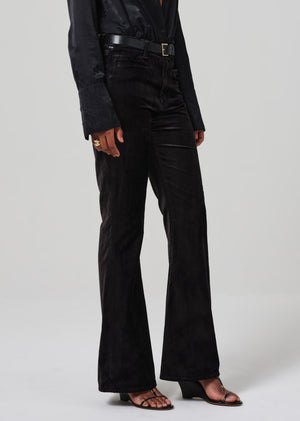 Citizens of Humanity Lilah Velvet Flare with Welt Pocket in Black