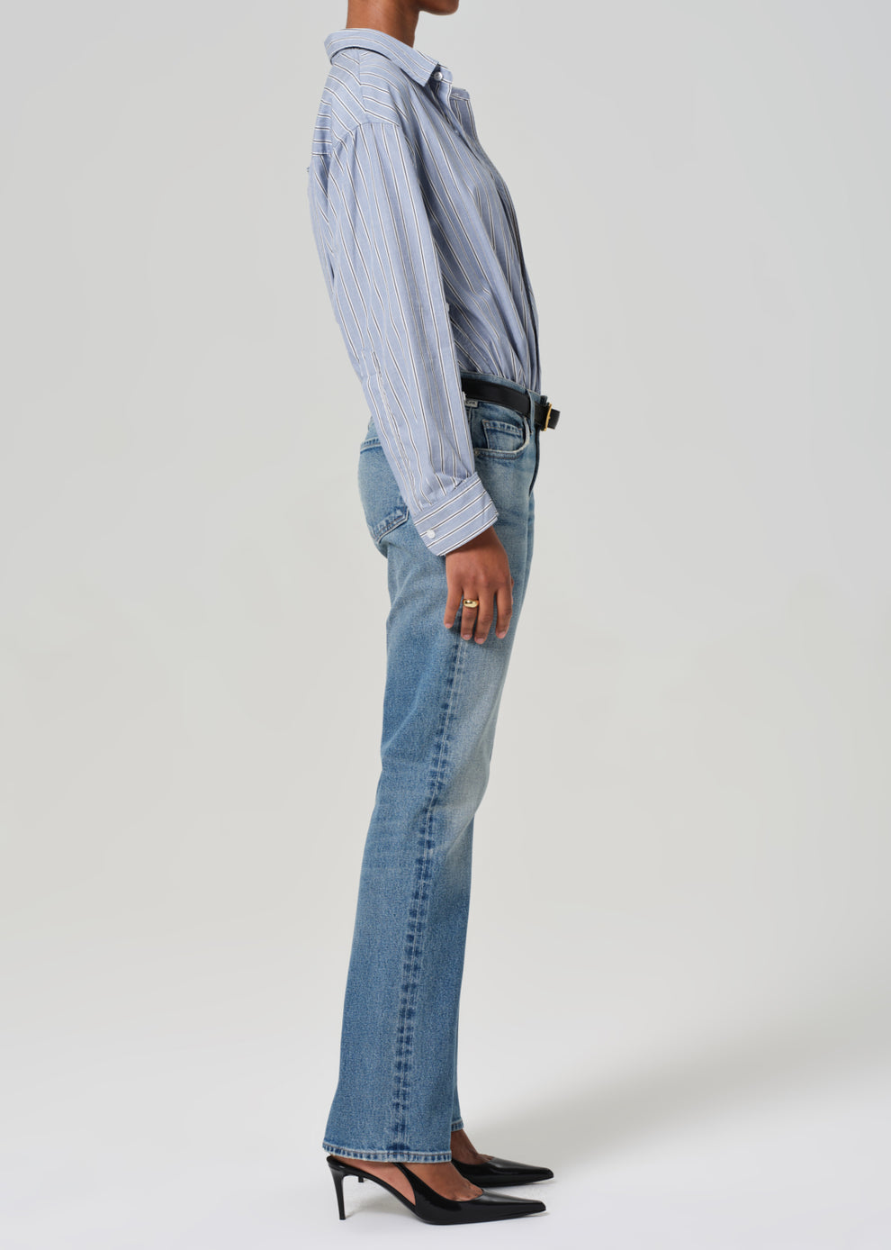 Citizens of Humanity Genova Low Rise Bootcut Jean in Clairo