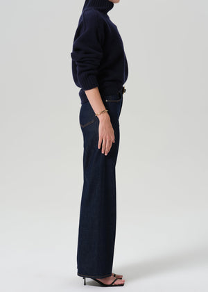 Citizens of Humanity Lyra Long Wide Leg Jean in Soft Rinse