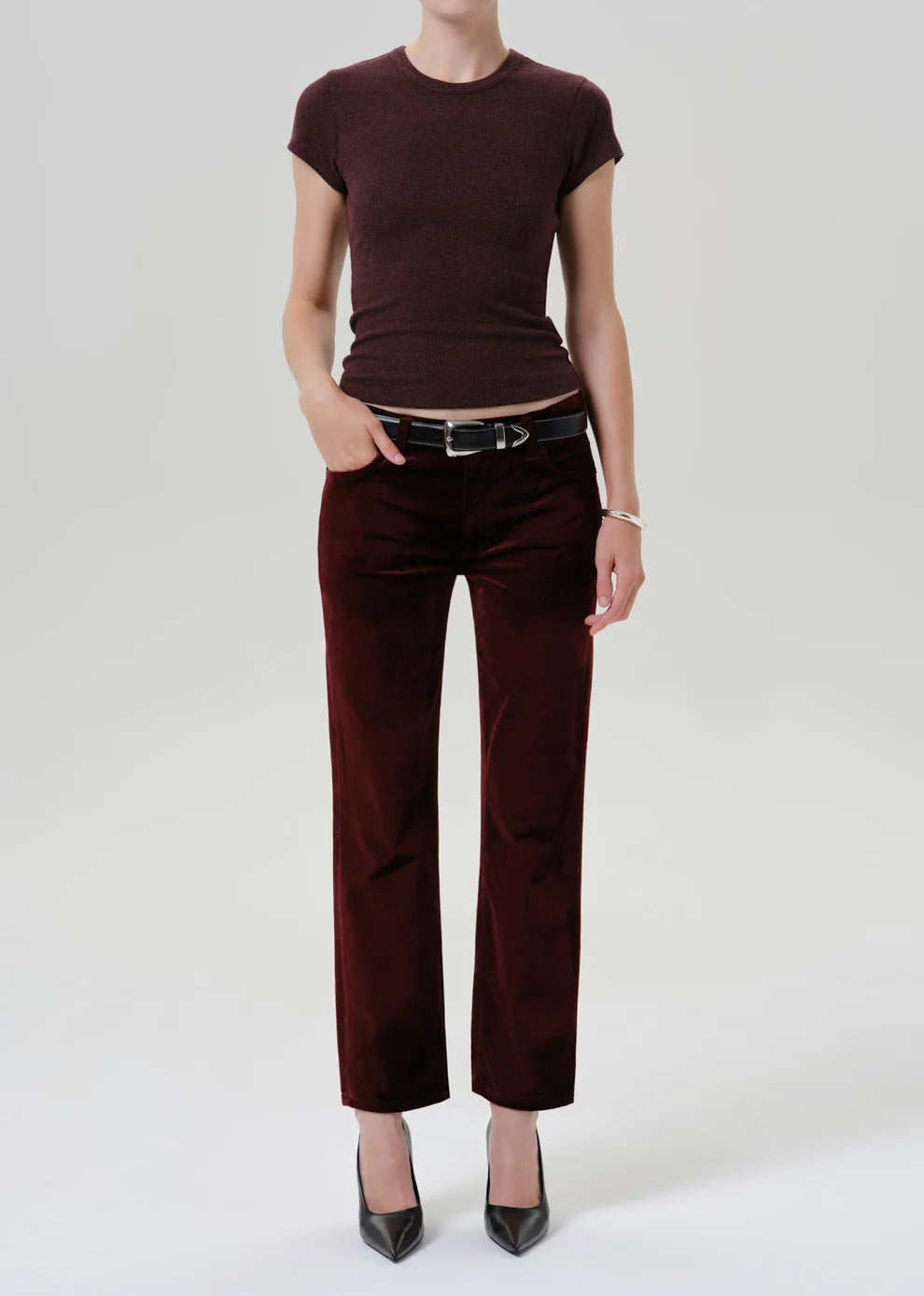 Citizens of Humanity Anissa Pant in Chambord Velvet