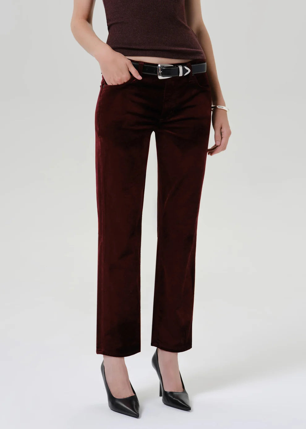 Citizens of Humanity Anissa Pant in Chambord Velvet