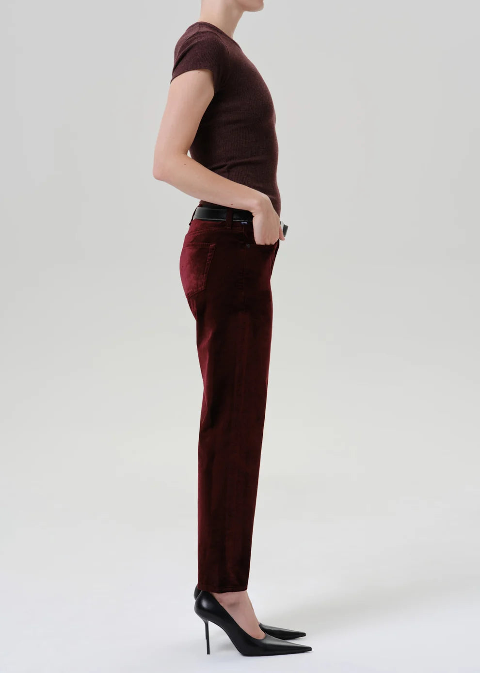 Citizens of Humanity Anissa Pant in Chambord Velvet
