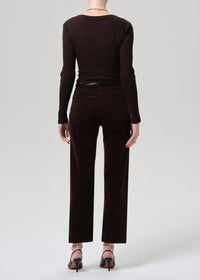 Citizens of Humanity Palma Straight Corduroy in Dark Barrister