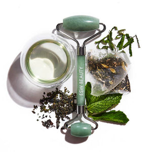 ESW Beauty Mint Green Tea Jade Face Roller