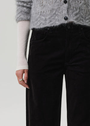 Citizens of Humanity Ayla Velvet Pant in Black