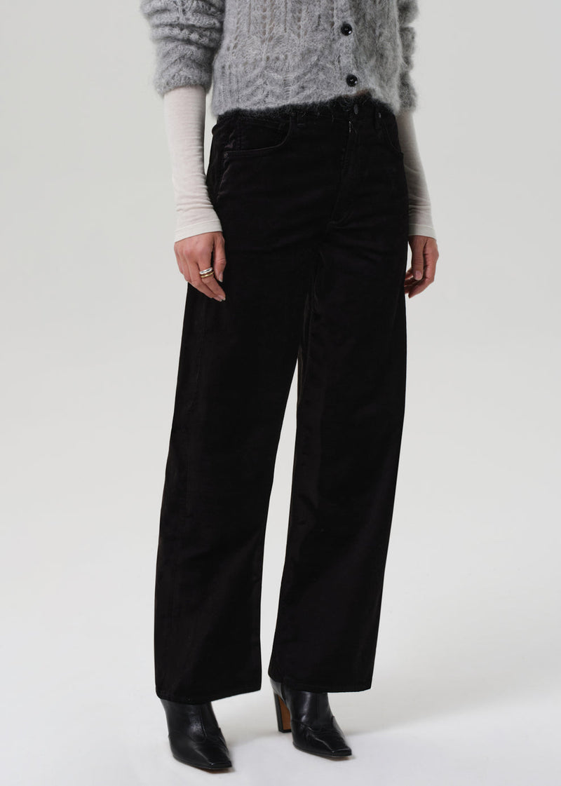 Citizens of Humanity Ayla Velvet Pant in Black