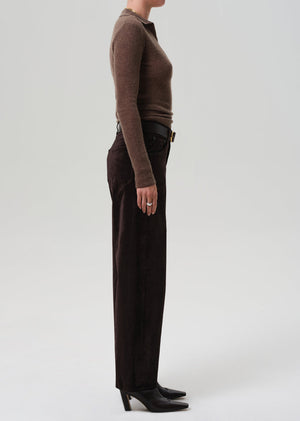 Citizens of Humanity Ayla Velvet Pant in Espresso