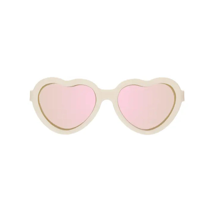 Babiators Polarized Heart Sunglasses in Sweet Cream