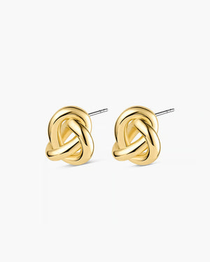 Gorjana Infinity Knot Studs (in Gold)