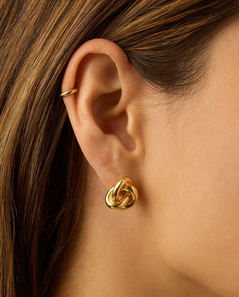 Gorjana Infinity Knot Studs (in Gold)