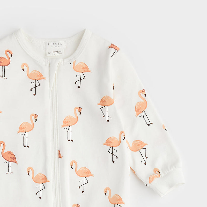 Petit Lem Flamingo Print Sleeper