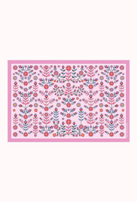 Jessie Zhao New York Beach Sarong Wrap in Pink Garden