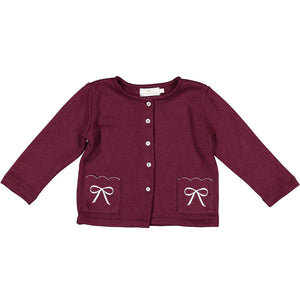 Sal & Pimenta Bow Pocket Cardigan with Bows