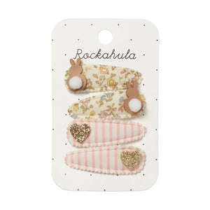 Rockahula Petal Bunny Fabric Clip Set