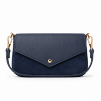 German Fuentes Handbags - Leather and Suede Crossbody Bag GF0913