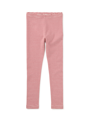 Tea Collection Striped Leggings in Orchid Mauve