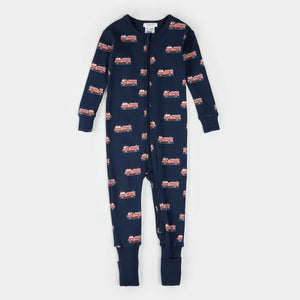 Petit Lem Convertible Sleeper in Navy Firetruck