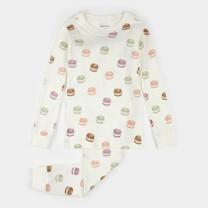 Petit Lem Pajama Set in Macarons