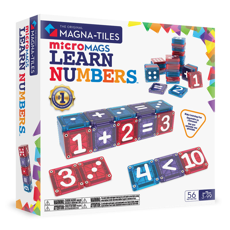 Magna-Tiles microMAGS LEARN Numbers™ 56 Piece  Set