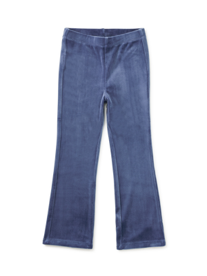 Tea Collection Very Velour Flare Pant in Naval Blue