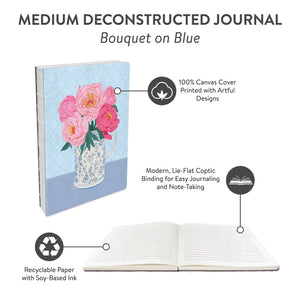 Studio Oh! Bouquet on Blue Medium Deconstructed Journal