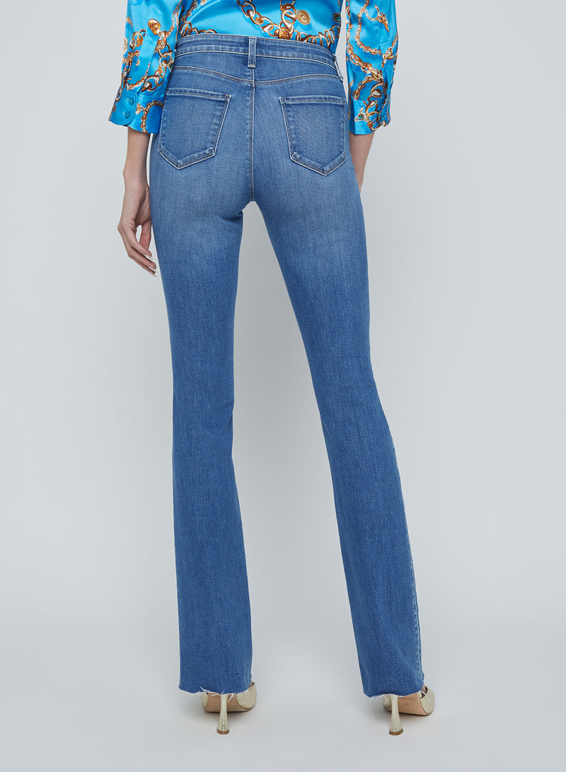 L'Agence Ruth High Rise Straight Leg Jean in Privada