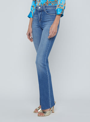 L'Agence Ruth High Rise Straight Leg Jean in Privada