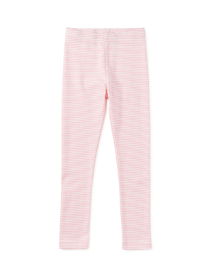 Tea Collection Striped Leggings in Pink Lady