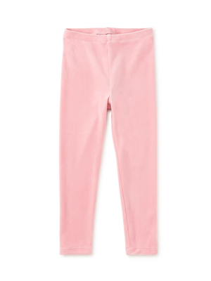 Tea Collection Velour Leggings in Honeysuckle Rose