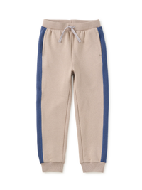 Tea Collection Colorblock Stripe-Out Joggers in Mist