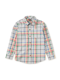 Tea Collection Plaid Button Up Shirt in Piccadilly Plaid