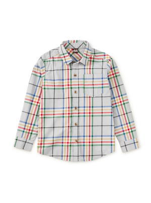 Tea Collection Plaid Button Up Shirt in Piccadilly Plaid