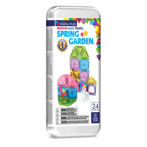 Magna-Tiles microMAGS Spring Garden 24-  Piece Travel Set