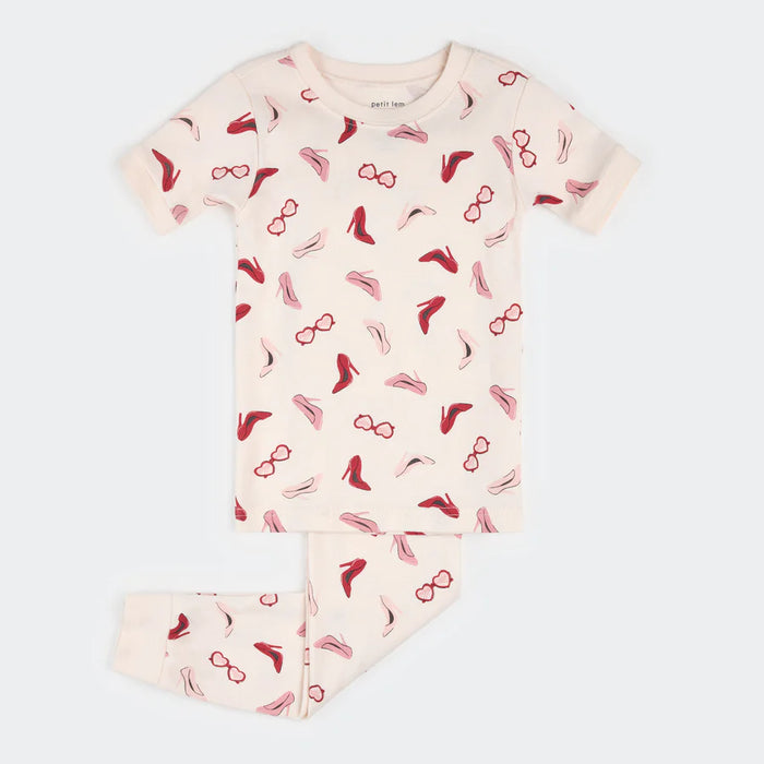 Petit Lem Short Sleeve Pajama Set in Dress Up