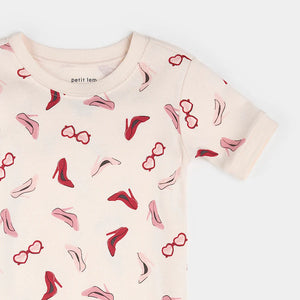 Petit Lem Short Sleeve Pajama Set in Dress Up