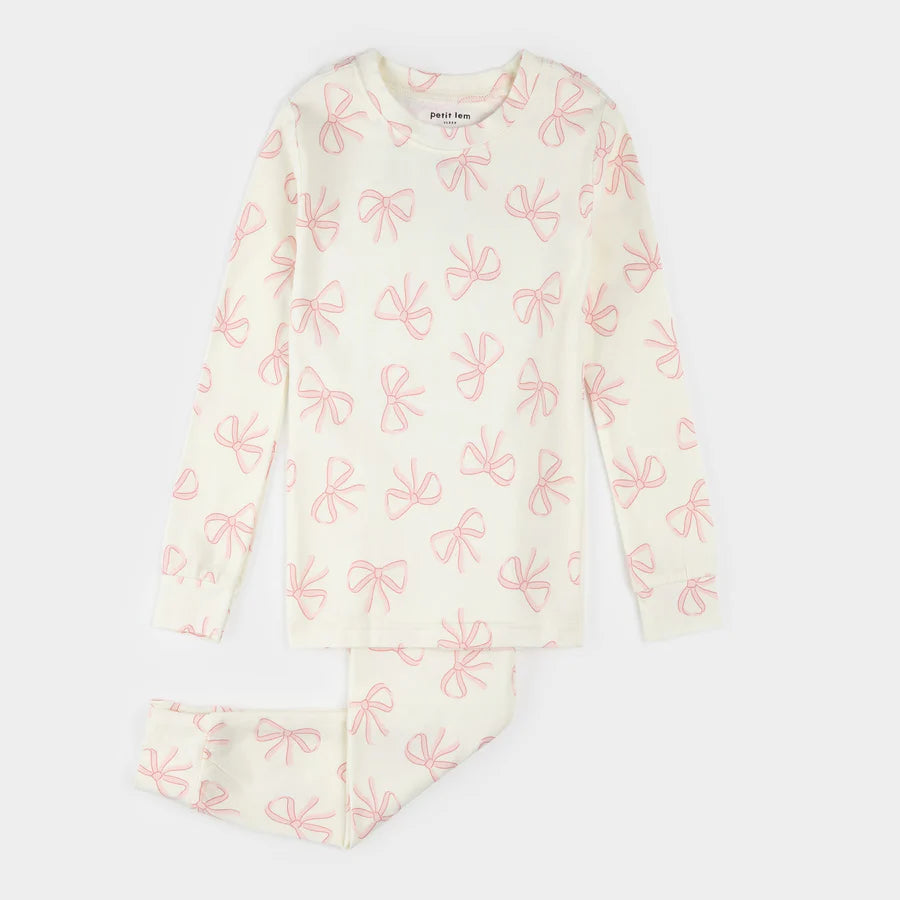 Petit Lem Pajama Set in Bows